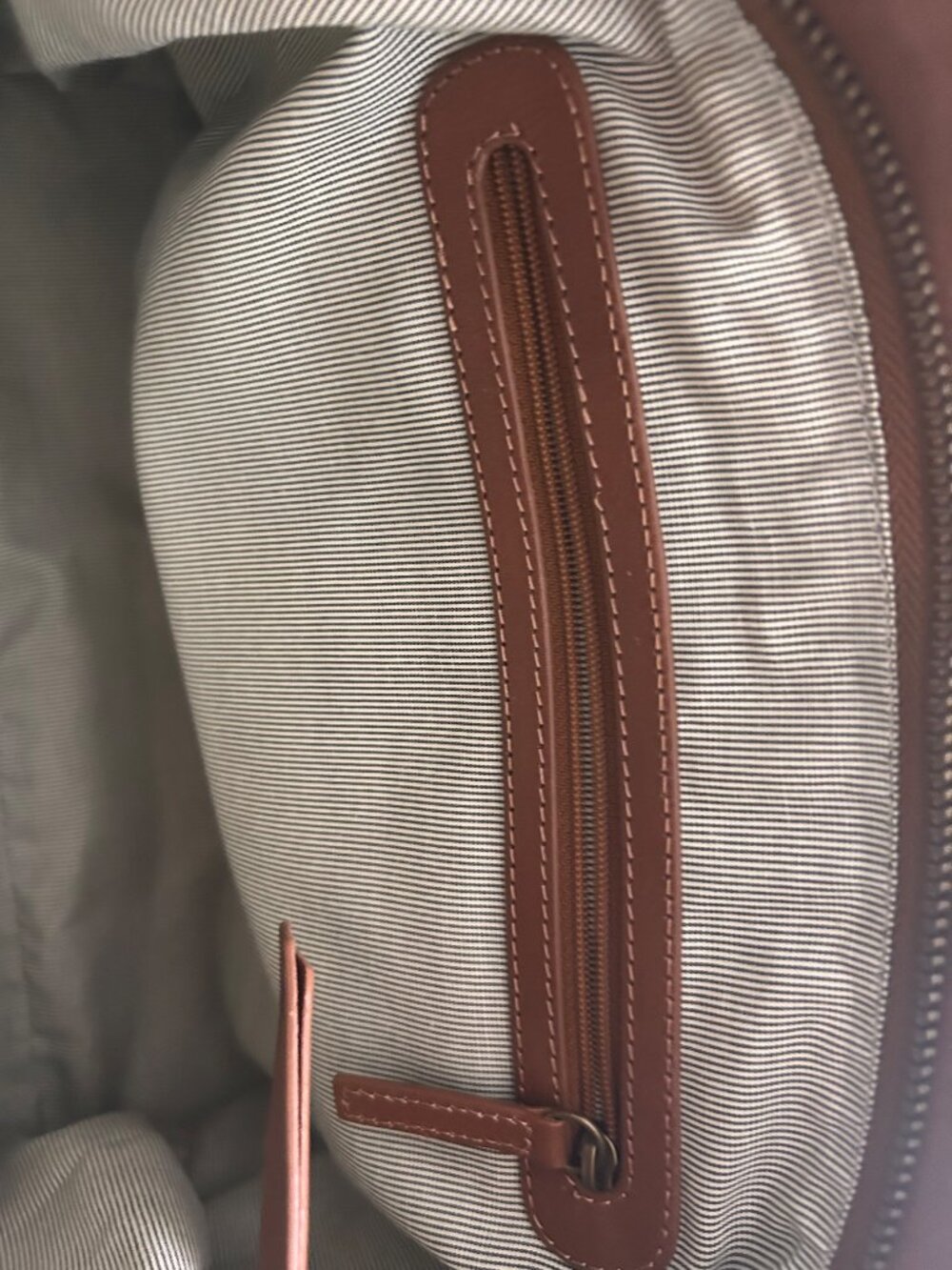 Brown Genuine Leather Woven Tote Satchel Shoulder Bag - Picture 16 of 16